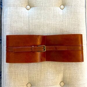 Saks Fifth Avenue leather wrap belt